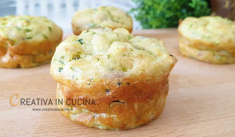 Muffin con tonno e zucchine ricetta di Creativa in cucina