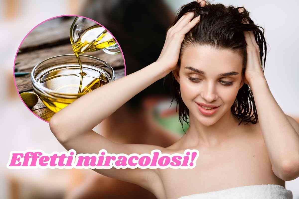 effetti olio d'oliva sui capelli